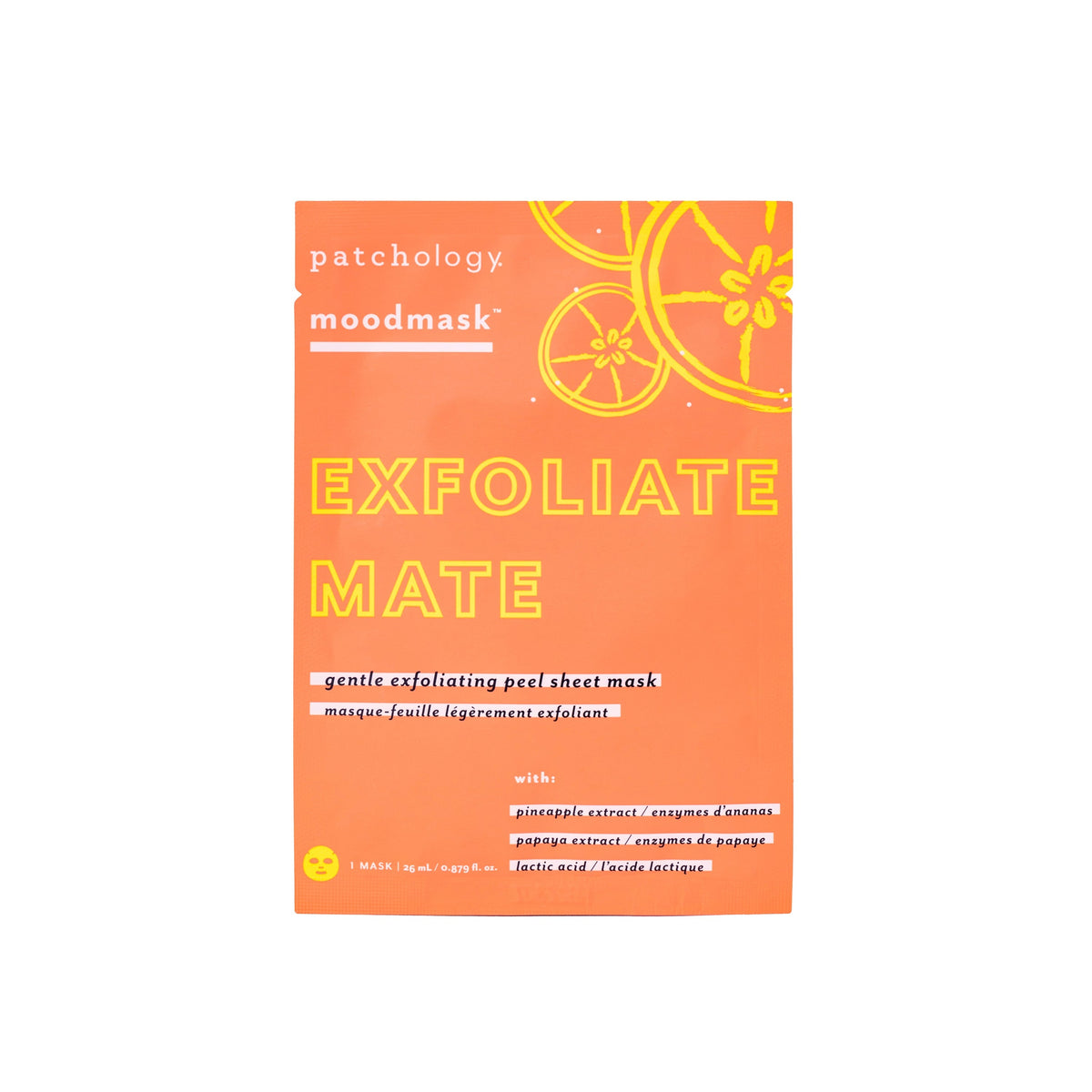 Patchology Moodmask Exfoliate Mate Gentle Exfoliating Peel Sheet Mask, 1 ct